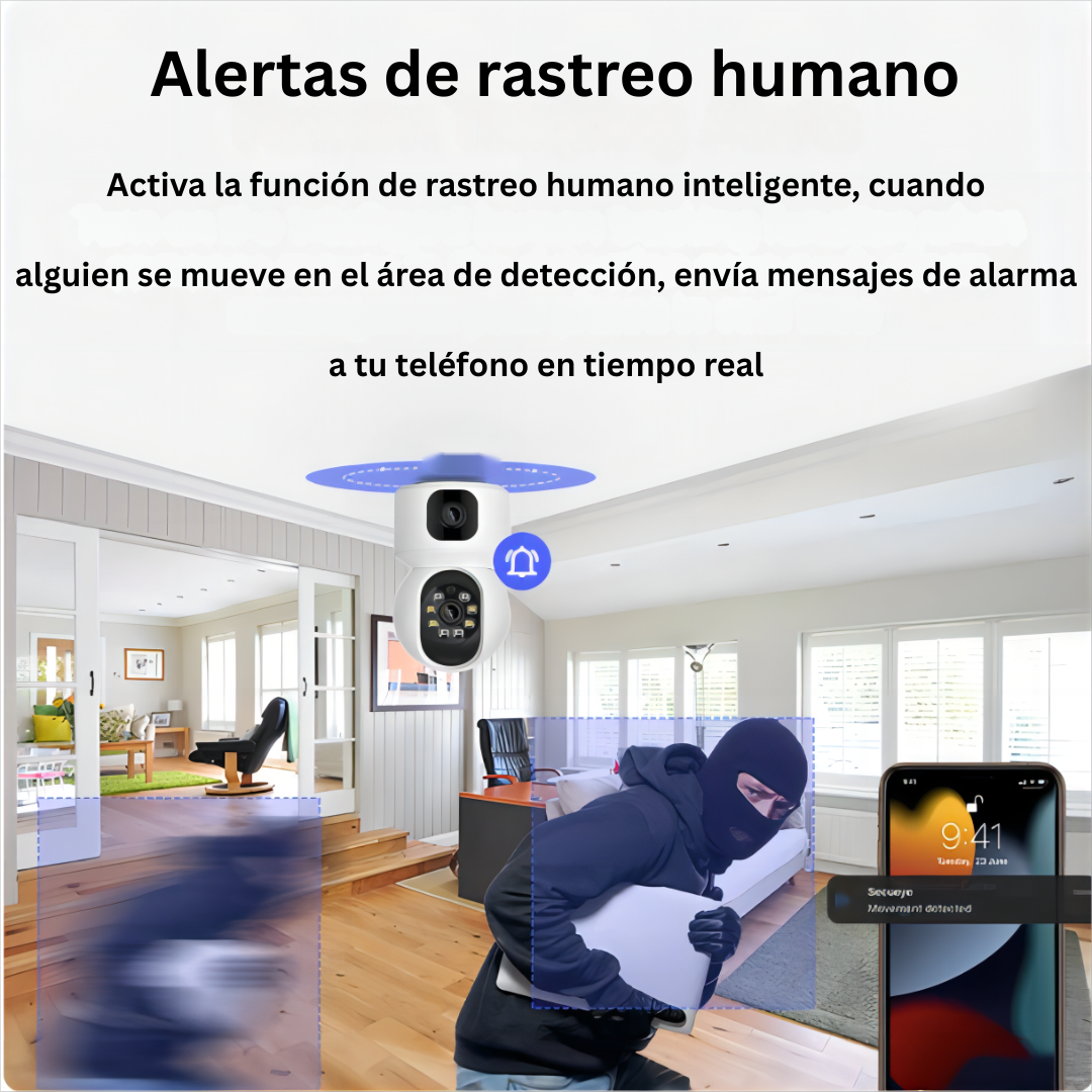 Camera IP WiFi de 8MP Dual Lens V380  Vision Smart