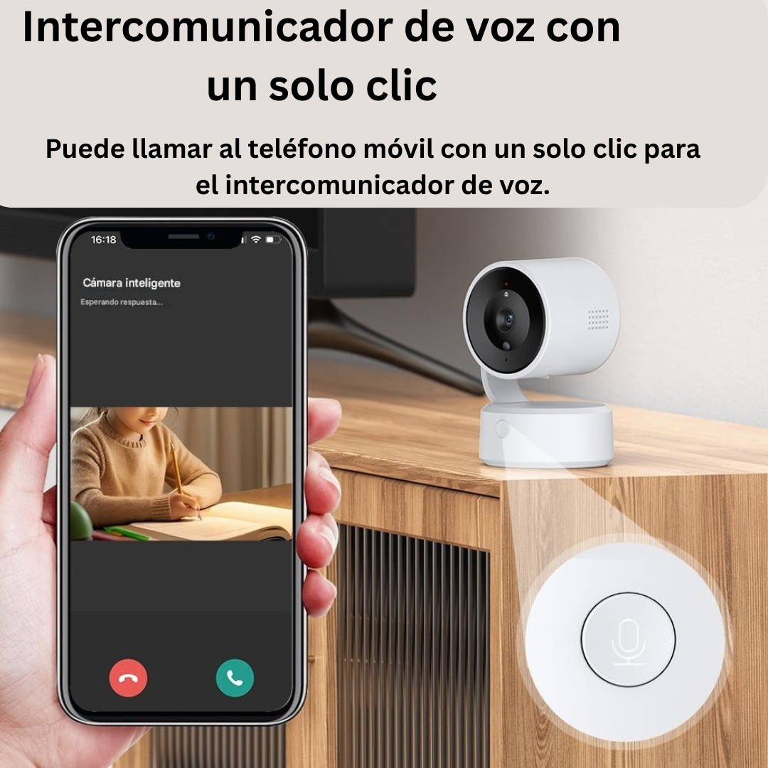 Camara inteligente 4X Zoom PTZ 360 °
