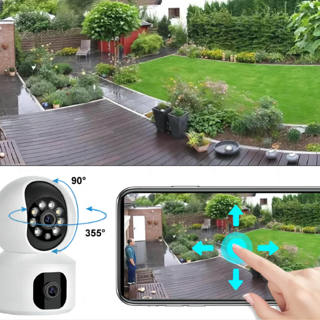 Camera IP WiFi de 8MP Dual Lens V380  Vision Smart