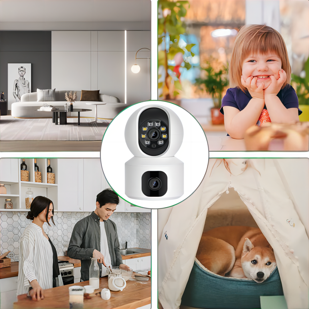 Camera IP WiFi de 8MP Dual Lens V380  Vision Smart