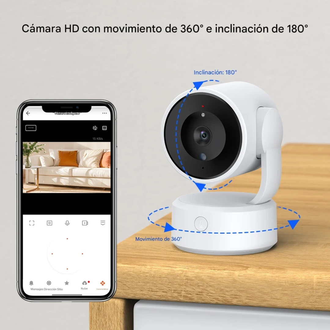Camara inteligente 4X Zoom PTZ 360 °