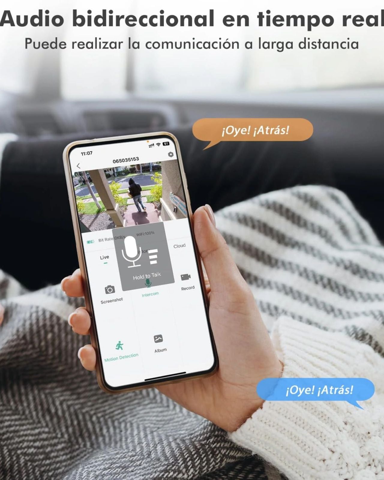 Cámara de Seguridad WhiteCam®️ | 360º 4K Control con Movil